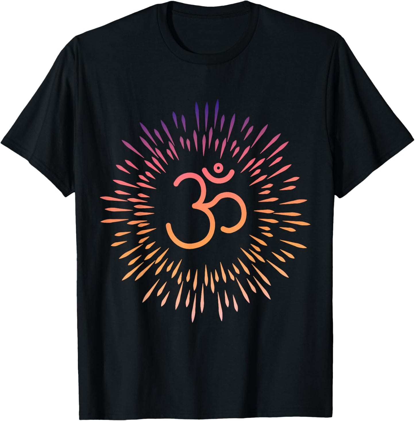 Om Symbol Aum Meditation Chakra Mindfulness Namaste Goa Yoga T-Shirt - T-Shirt | Black