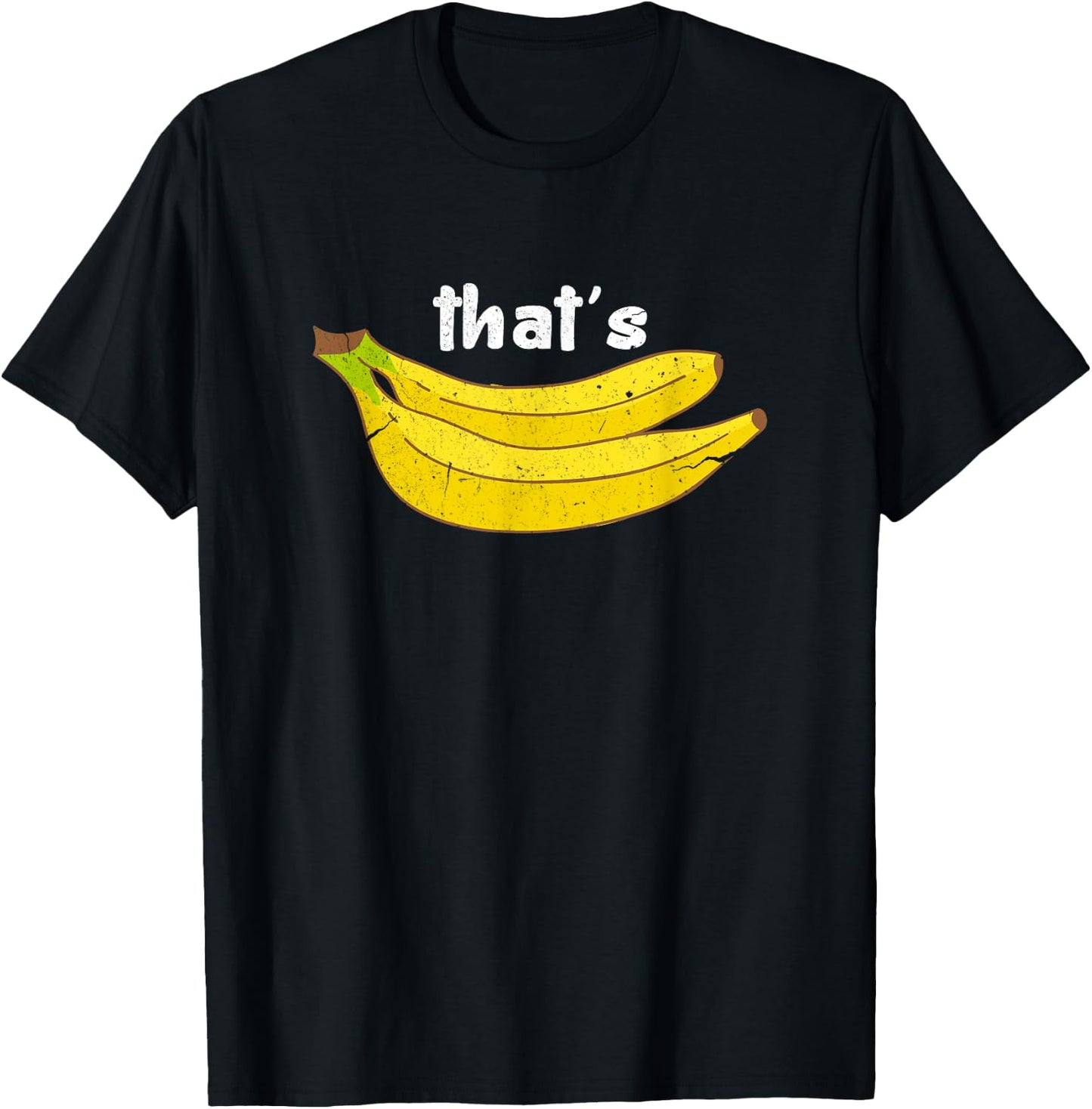 That's Bananas Funny Fruit Food Pun Foodie Monkey Lover T-Shirt - T-Shirt | Black