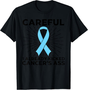 Funny Prostate Cancer Awareness Gift Dads Survivors T-Shirt - T-Shirt | Black