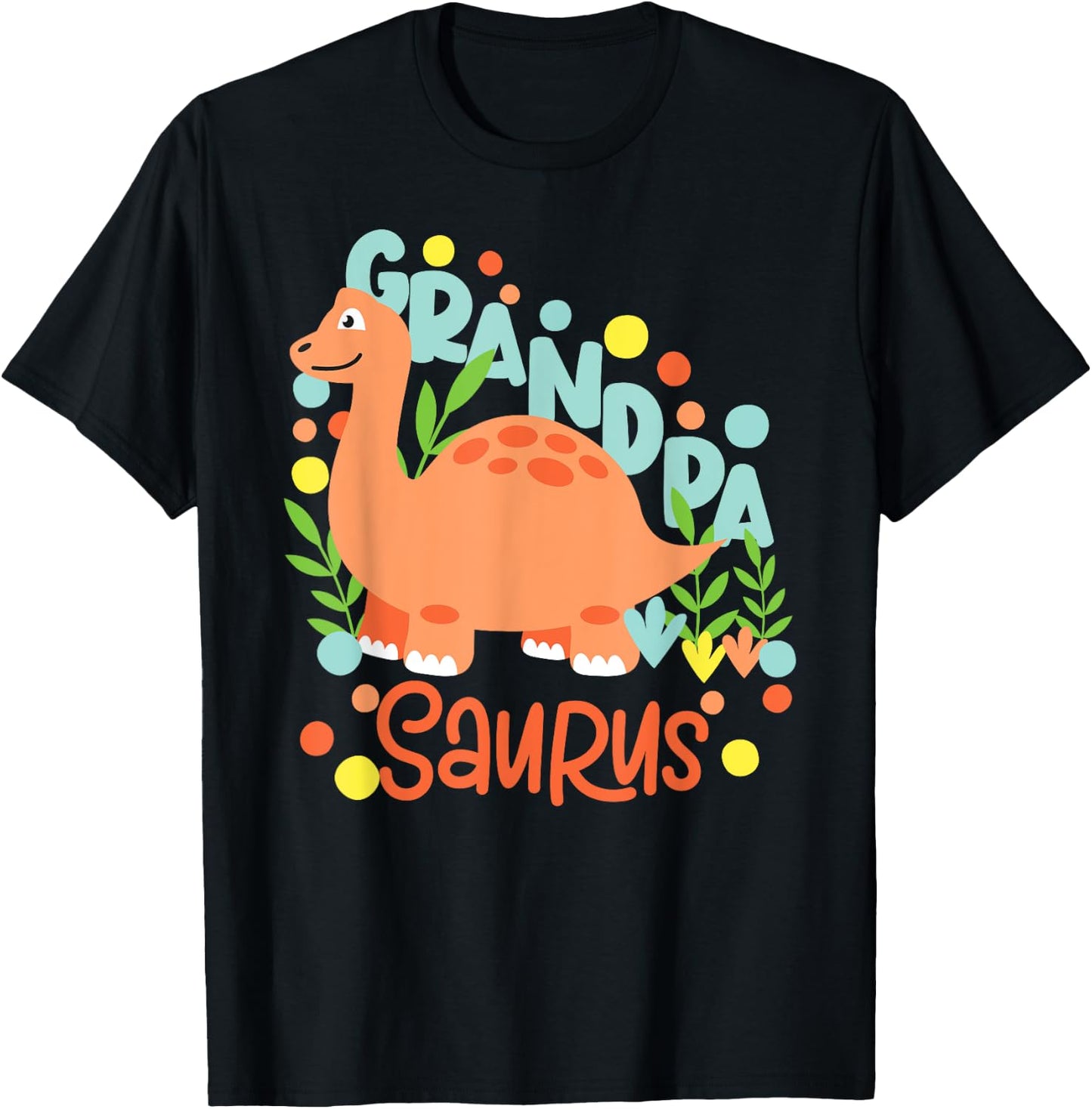 Grandpa Saurus Rex Dinosaur Kids T-Shirt - T-Shirt | Black