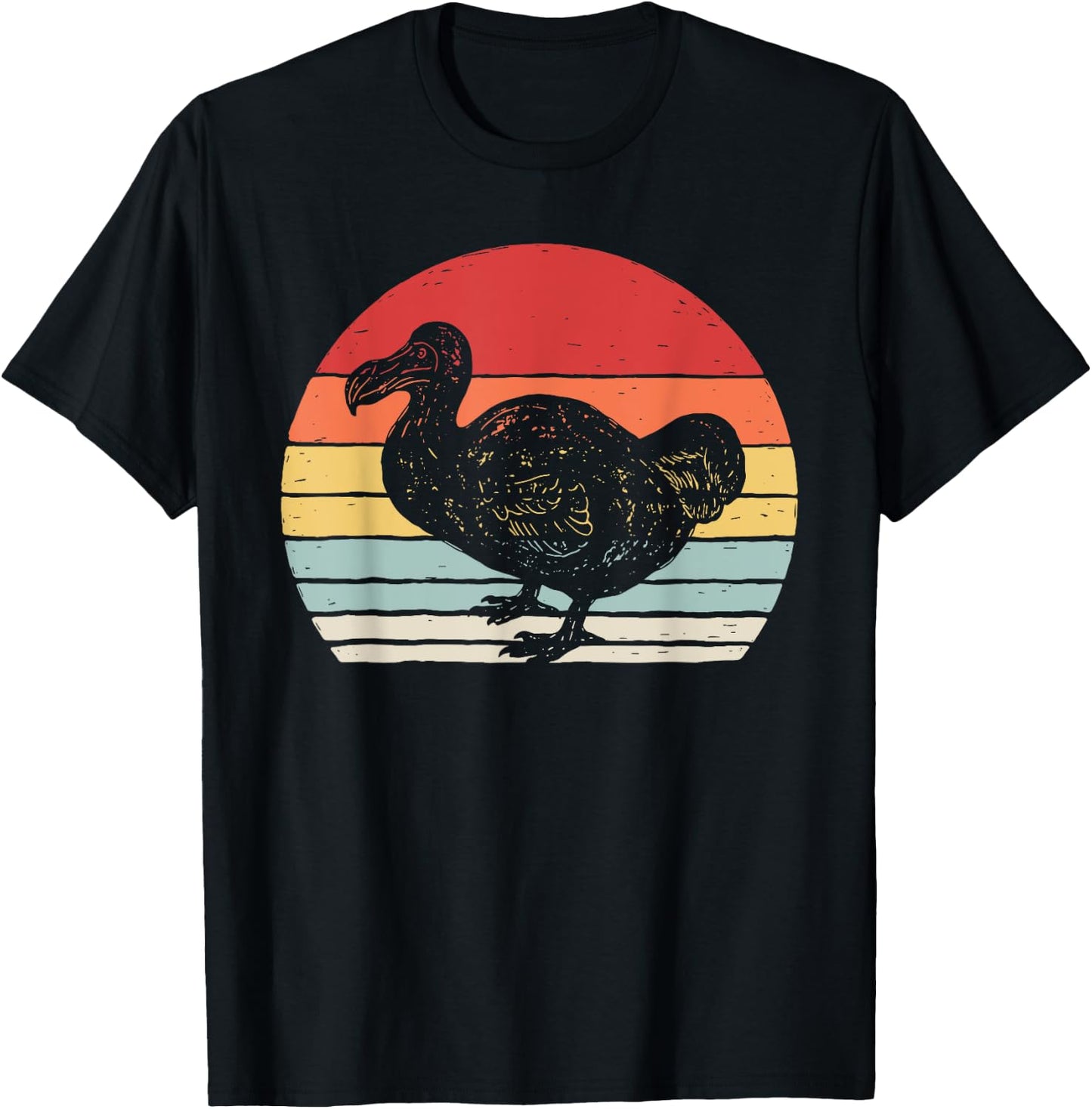 Vintage Retro Dodo Bird T-Shirt - T-Shirt | Black