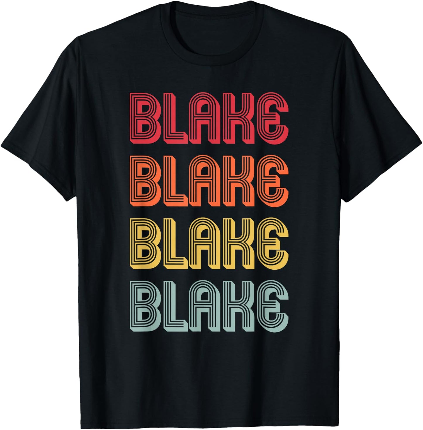BLAKE Gift Surname Funny Retro Vintage 80s Birthday Reunion T-Shirt - T-Shirt | Black