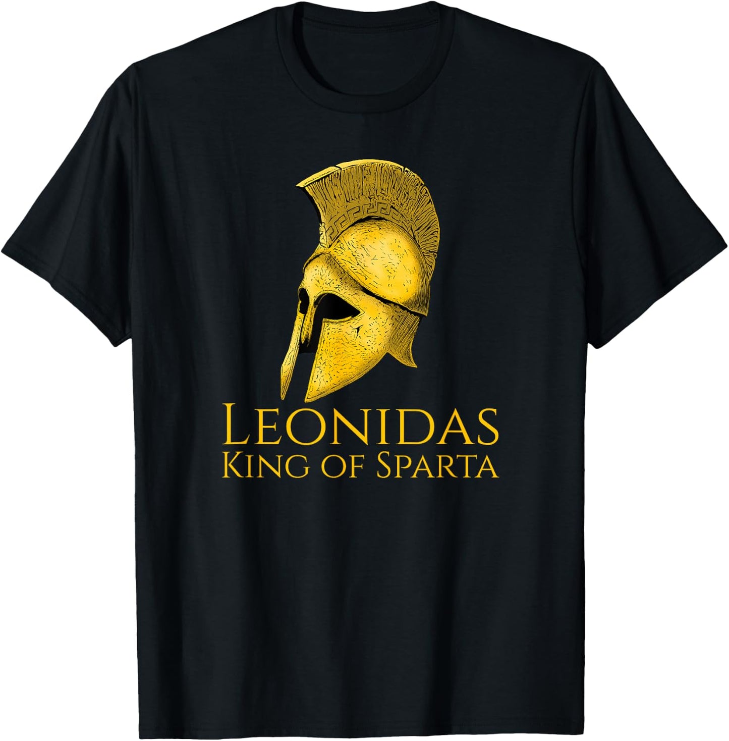 Ancient Classical Greek History Leonidas King Of Sparta T-Shirt - T-Shirt | Black