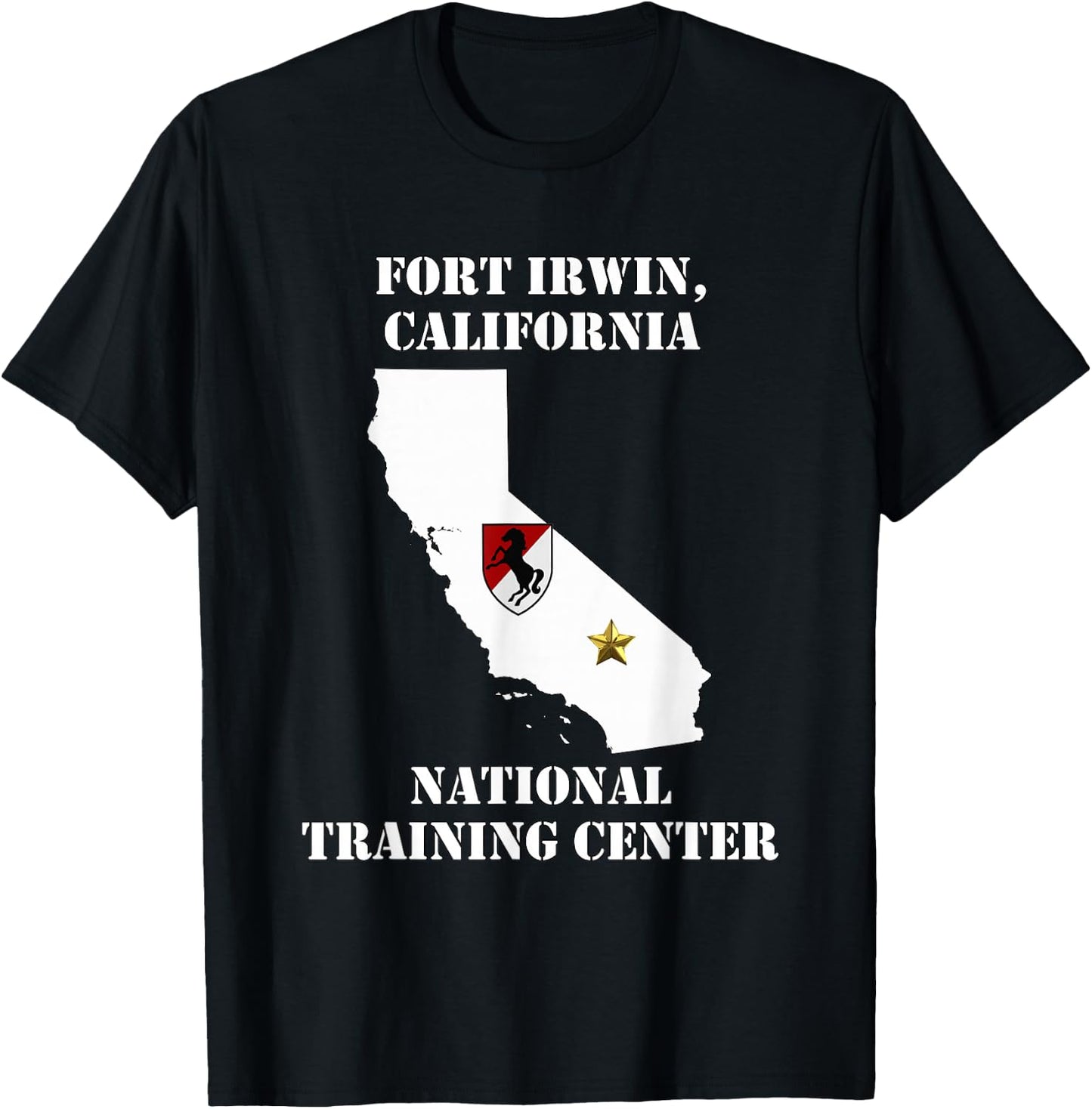 Fort Irwin Military Base - Army Post in California design T-Shirt - T-Shirt | Black