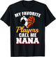 My Favorite Soccer Basketball Players Call Me Nana T-Shirt - T-Shirt | Black