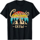 Cousin Crew Camping Sunset Summer Camp Retro Matching Trip T-Shirt - T-Shirt | Black