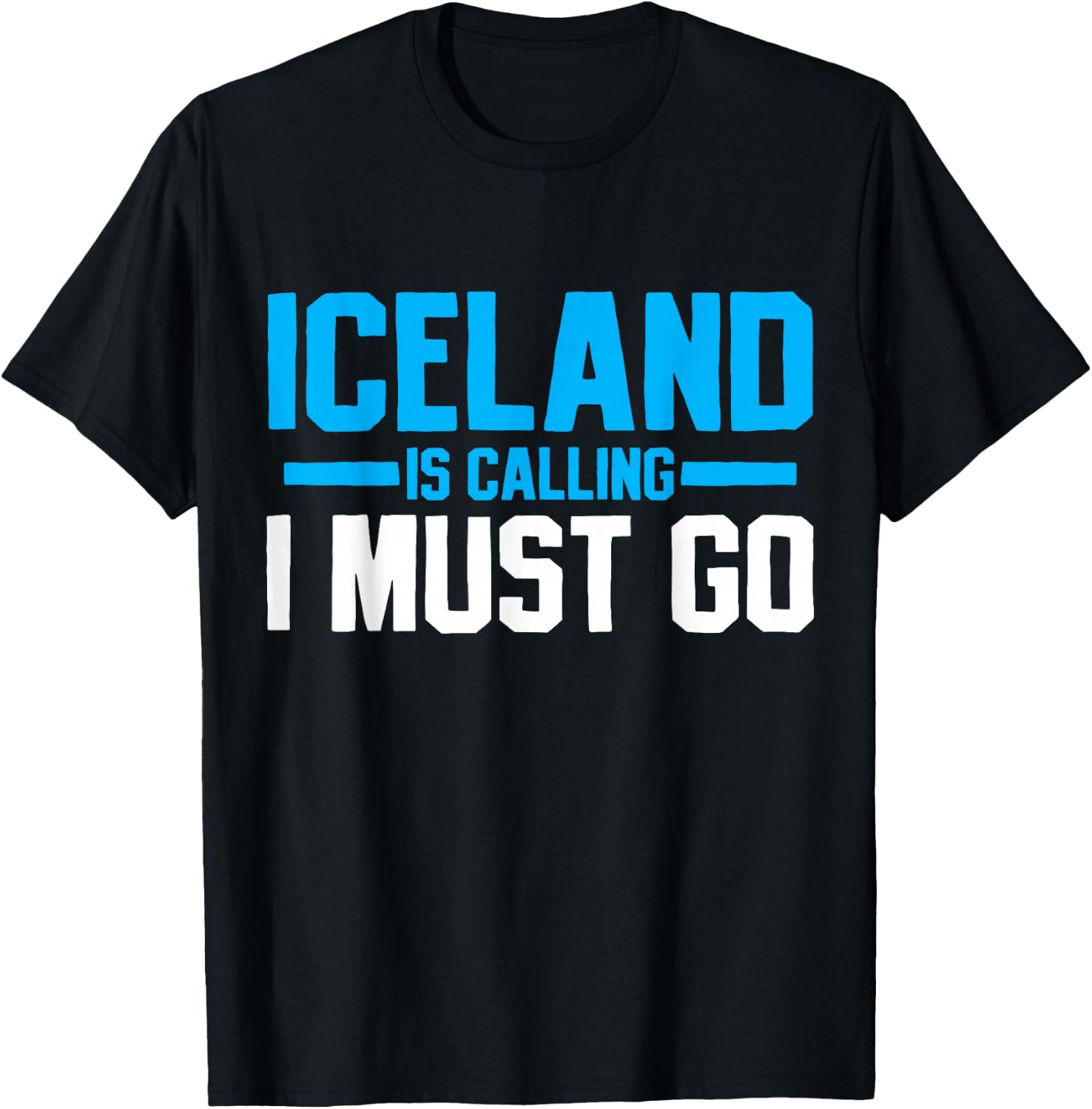 Iceland Icelandic Travel Souvenir Funny Gift T-Shirt - T-Shirt | Black