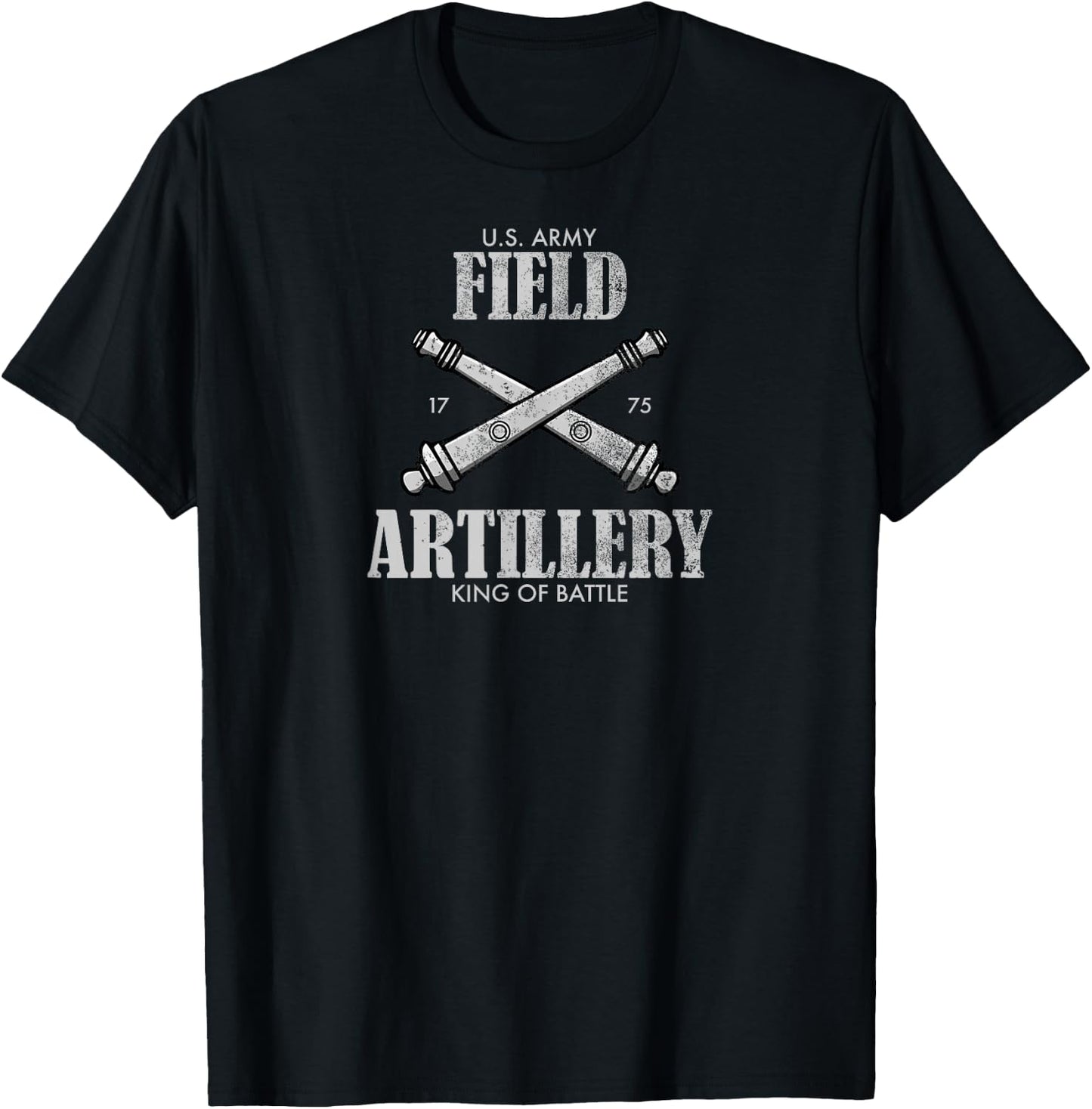 Field Artillery (distressed) T-Shirt - T-Shirt | Black