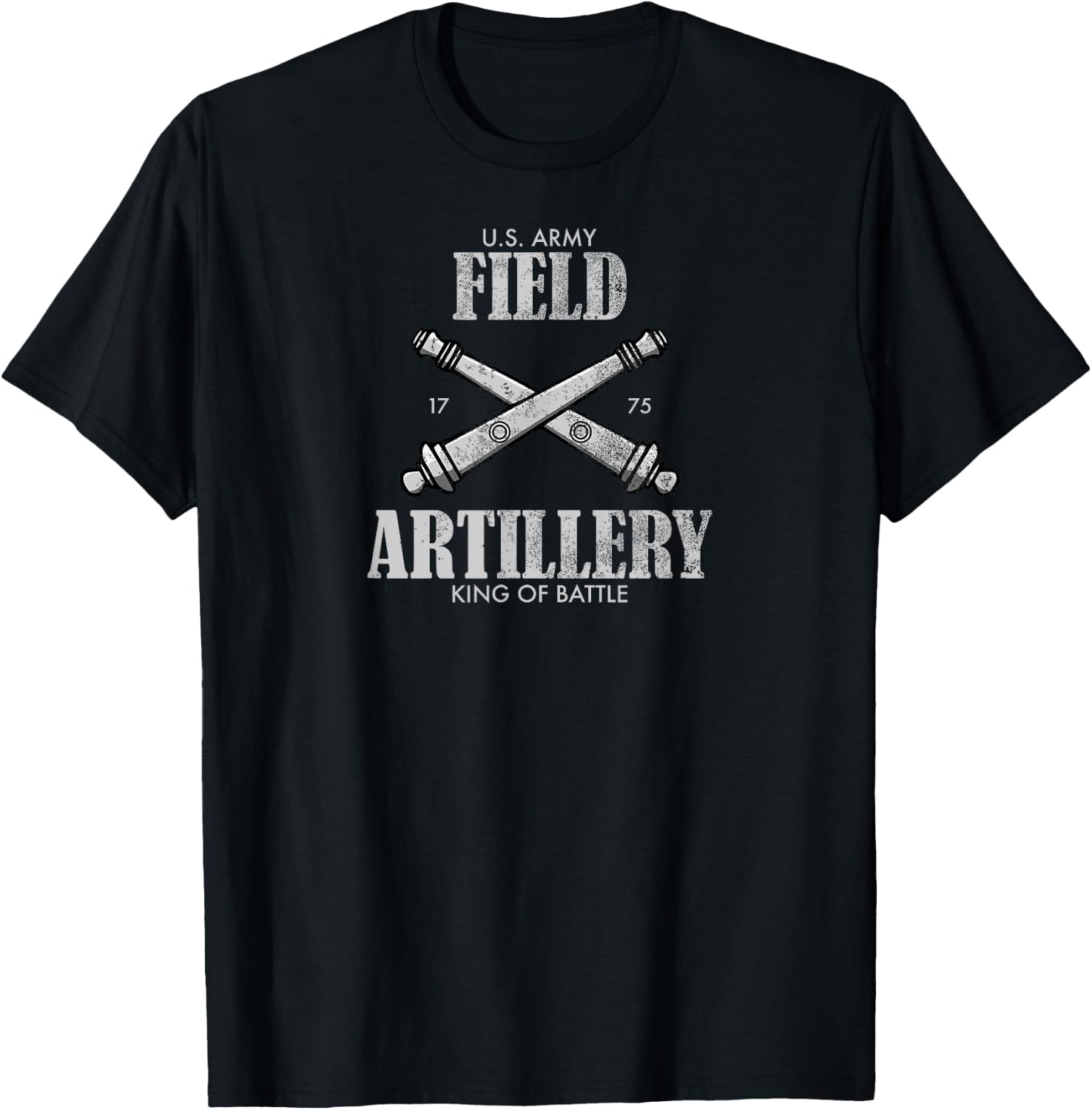 Field Artillery (distressed) T-Shirt - T-Shirt | Black