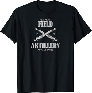 Field Artillery (distressed) T-Shirt - T-Shirt | Black