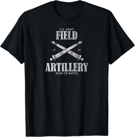 Field Artillery (distressed) T-Shirt - T-Shirt | Black