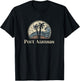 Vintage Port Aransas TX Palm Trees Texas Souvenir Beach T-Shirt - T-Shirt | Black
