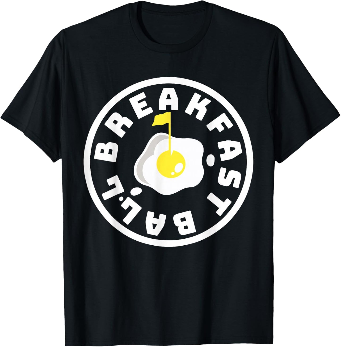 Breakfast Ball T-Shirt - T-Shirt | Black