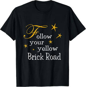 Follow Your Yellow Brick Road T-Shirt - T-Shirt | Black