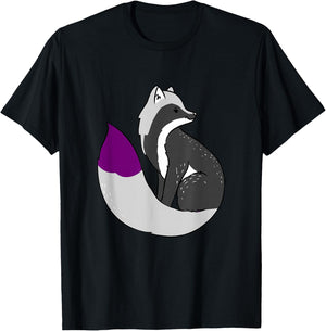Demisexual Fox Demisexual Pride T-Shirt - T-Shirt | Black