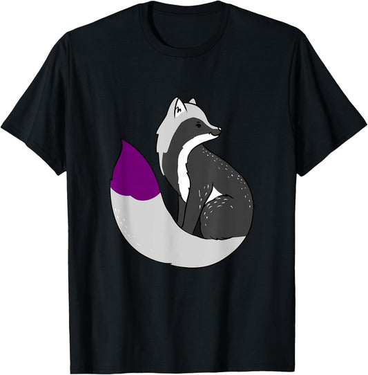 Demisexual Fox Demisexual Pride T-Shirt - T-Shirt | Black