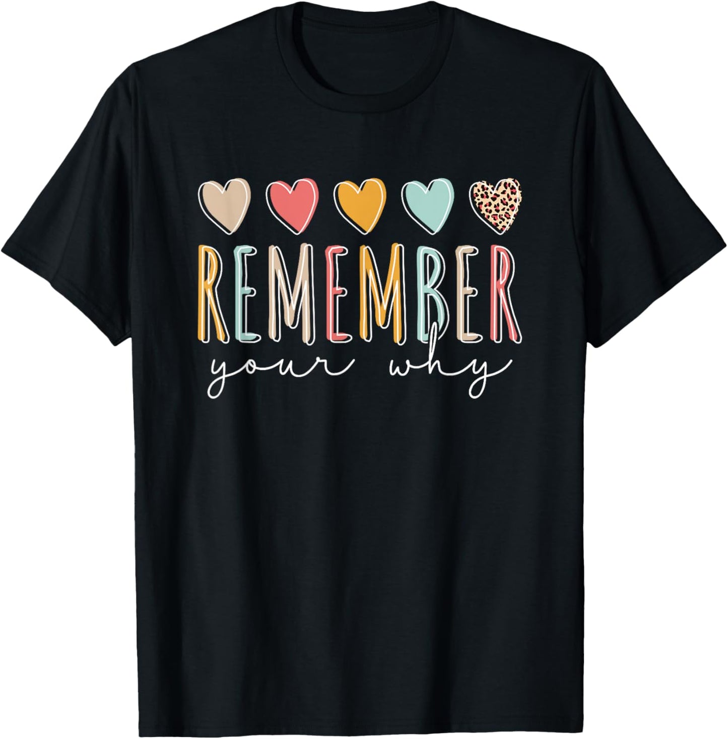 Remember Why Gym Motivation Gifts -Adults Black Small Short Sleeve Gym Motivational T-Shirt - T-Shirt | Black