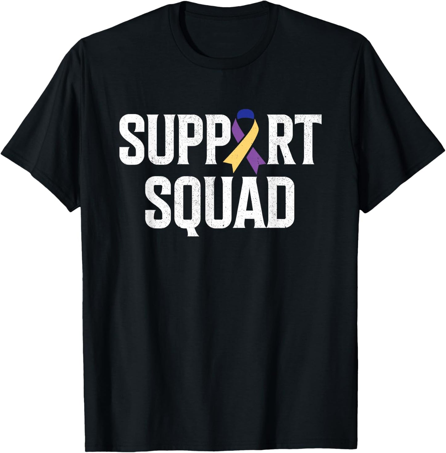 Bladder Cancer Support Squad Bladder Cancer Awareness T-Shirt - T-Shirt | Black