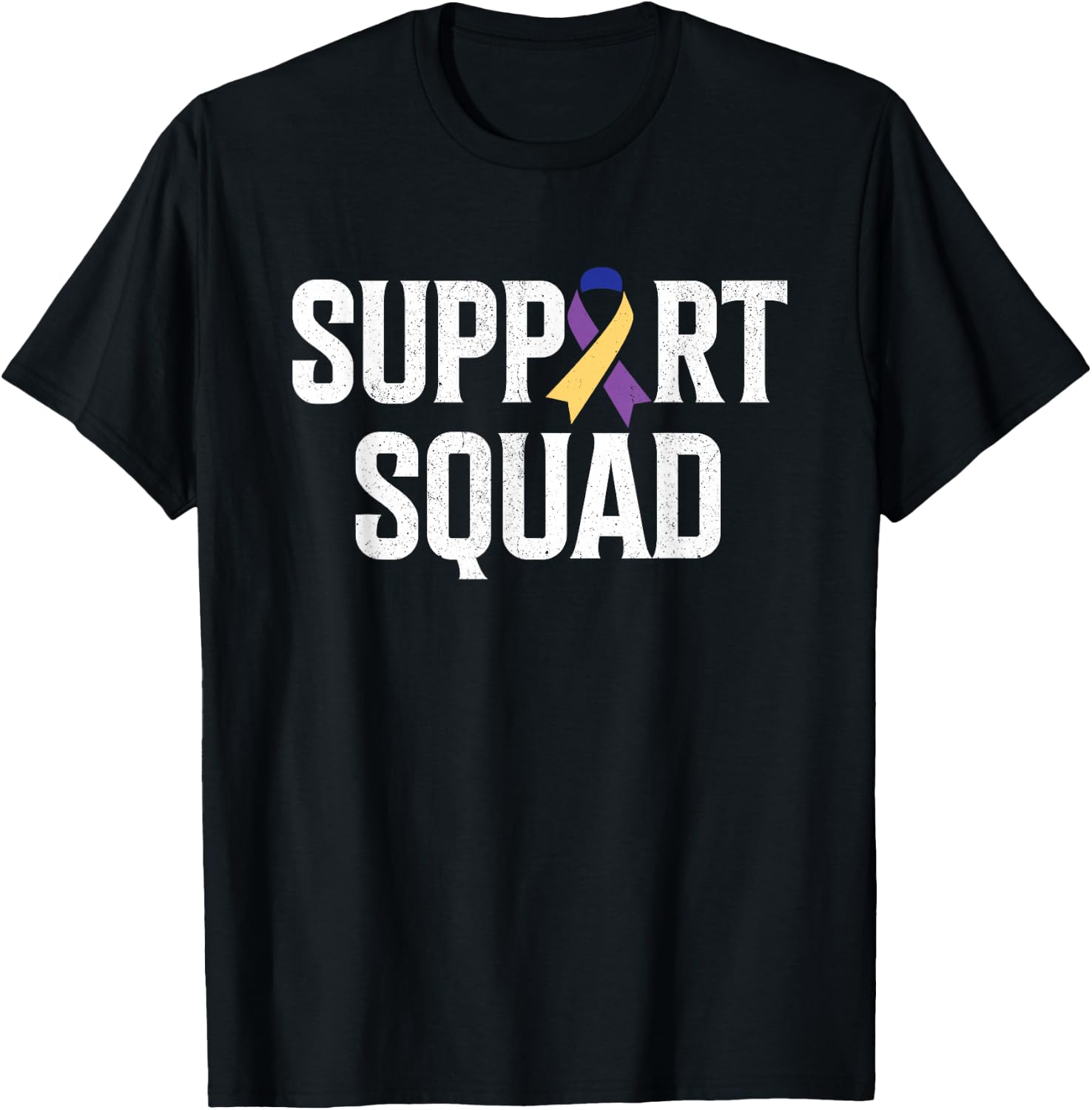 Bladder Cancer Support Squad Bladder Cancer Awareness T-Shirt - T-Shirt | Black