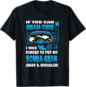 Scuba Gear Snorkeling Underwater Diving Divers Scuba Diving T-Shirt - T-Shirt | Black
