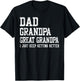 Dad Grandpa Great Grandpa Gifts Father's Day Birthday T-Shirt - T-Shirt | Black