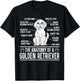 The Anatomy Of A Golden Retriever Funny Dog Lover Puppy Men Women Kids T-Shirt - T-Shirt | Black