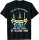 Dubai United Arab Emirates Uae City Skyline Map T-Shirt - T-Shirt | Black