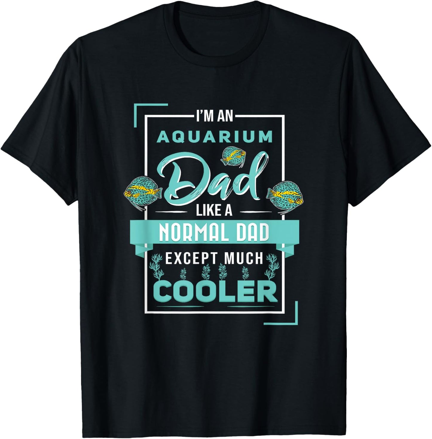 Aquarium Dad Discus Fish Aquarist Fish Breeder T-Shirt - T-Shirt | Black