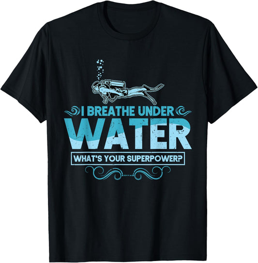Scuba Diving Shirt Men Women Scuba Diver Gift Ocean Lover T-Shirt - T-Shirt | Black