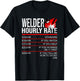 Welder Hourly Rate Funny Welder Small T-Shirt - T-Shirt | Black