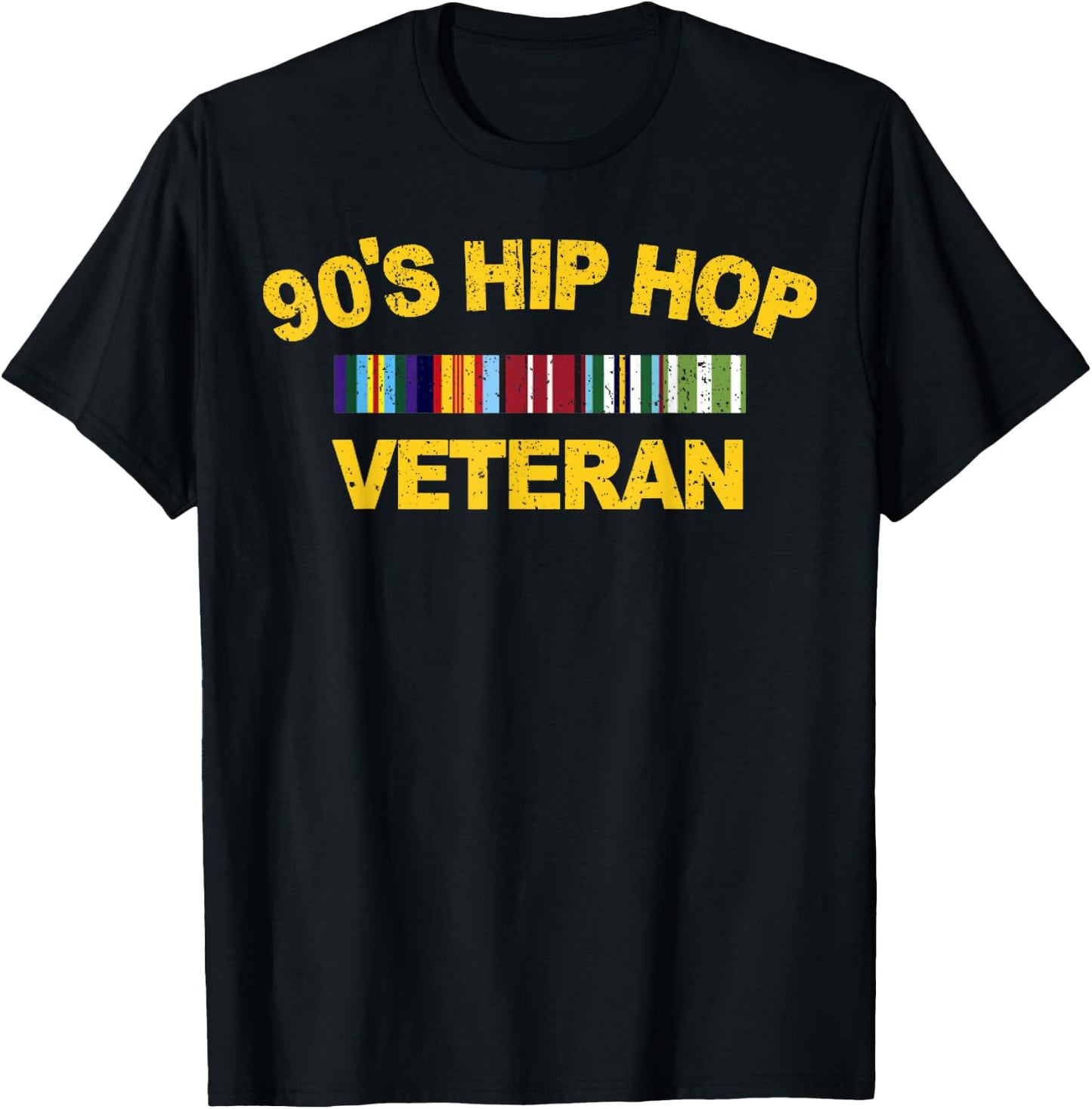Vintage 90's Hip Hop Veteran T-Shirt - T-Shirt | Black