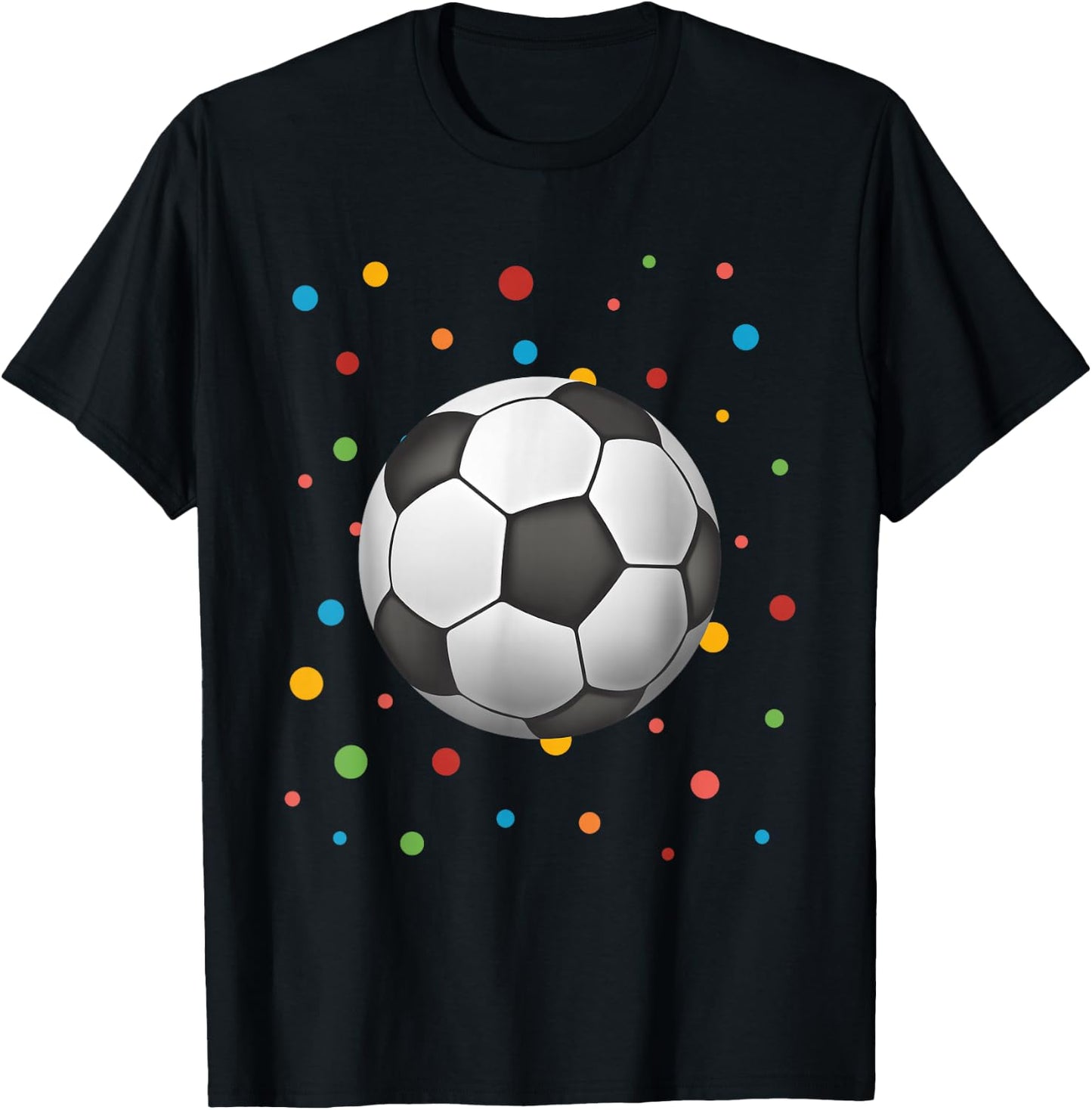 Dot Day Shirt Polka Dots Soccer Kids Boys Girls Youths T-Shirt - T-Shirt | Black