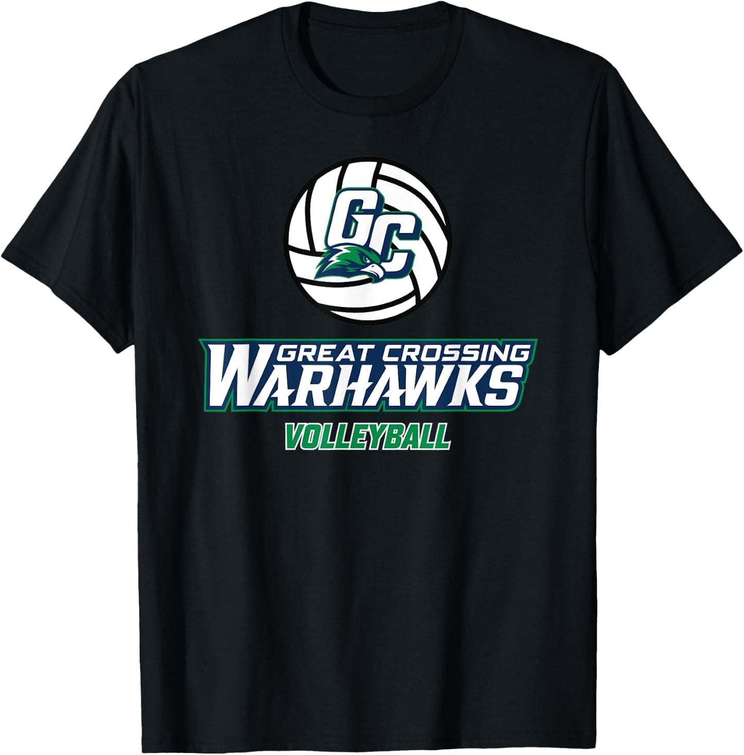 Great Crossing High School Warhawks Volleyball T-Shirt - T-Shirt | Black