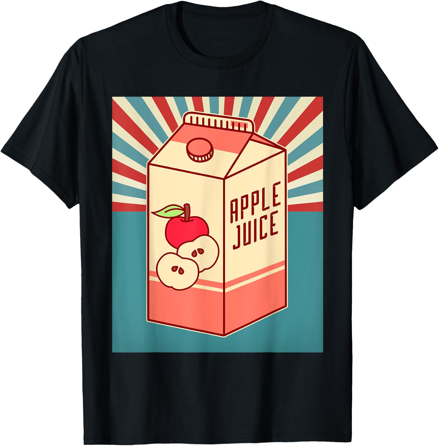 Vintage Japanese apple juice T-Shirt - T-Shirt | Black