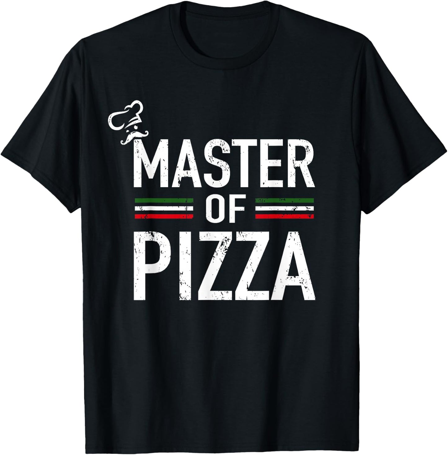 Master Of Pizza - Italy Pizza Master - Pizza Cooking Chef T-Shirt - T-Shirt | Black