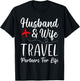 Couple Matching Husband And Wife Travel Partners For Life T-Shirt - T-Shirt | Black