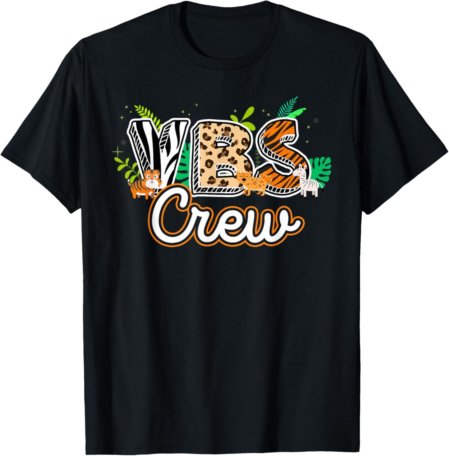 Vbs Crew Vbs 2024 Vacation Bible School Jungle Adventures T-Shirt - T-Shirt | Black