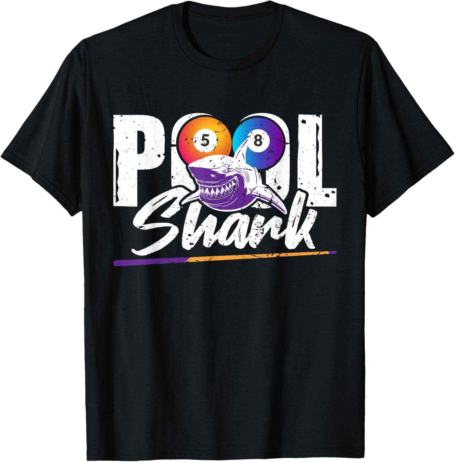 Pool shark – 8-ball pool Billiards T-Shirt - T-Shirt | Black