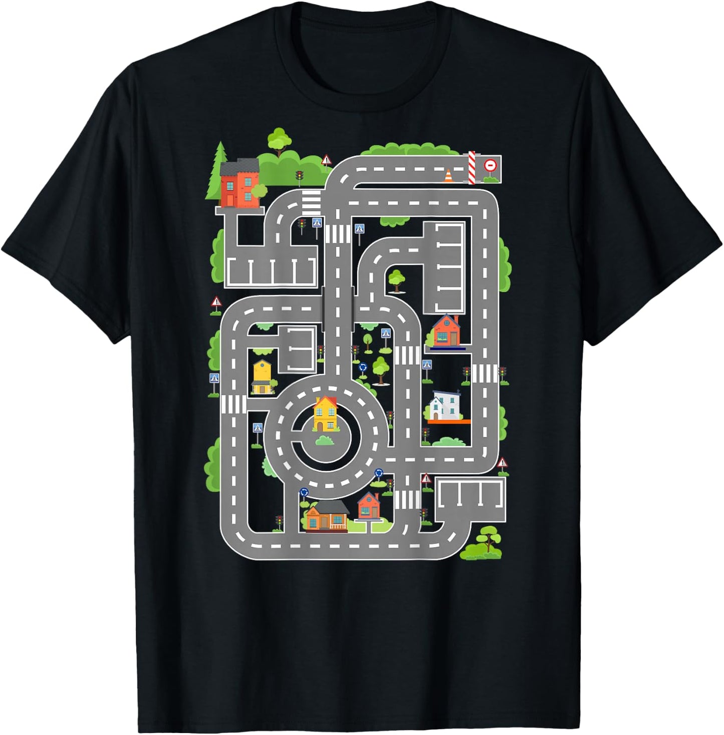 Play Cars On Dad's Back Shirt Funny Kids and Fathers Play T-Shirt - T-Shirt | Black