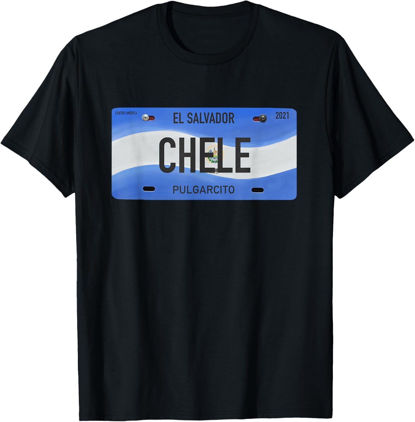 El Salvador Design with Typical Phrases CHELE T-Shirt - T-Shirt | Black
