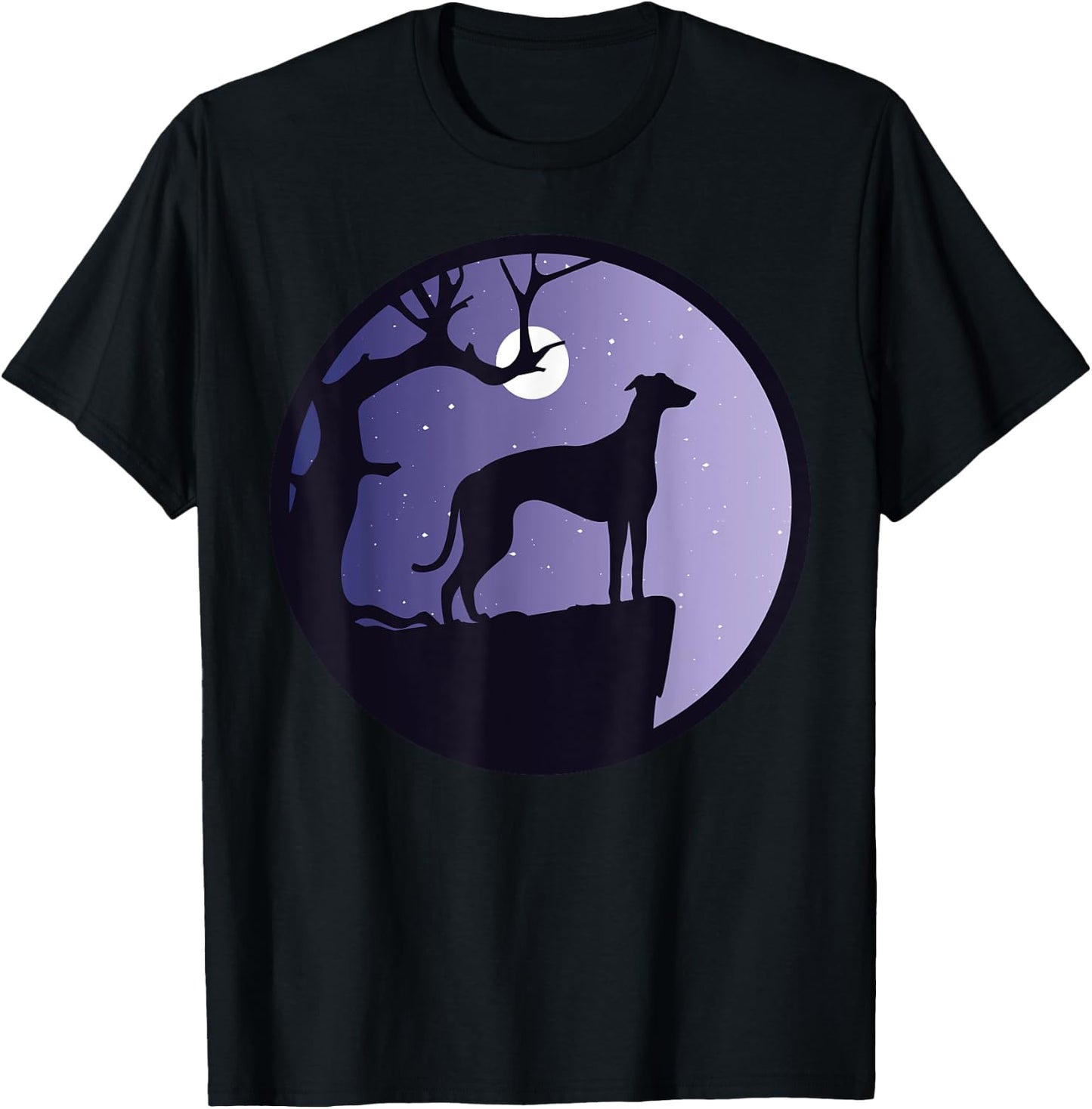 Greyhound Grey-Dog Italian-Greyhound T-Shirt - T-Shirt | Black