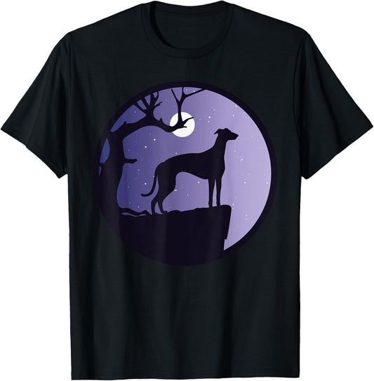 Greyhound Grey-Dog Italian-Greyhound T-Shirt - T-Shirt | Black