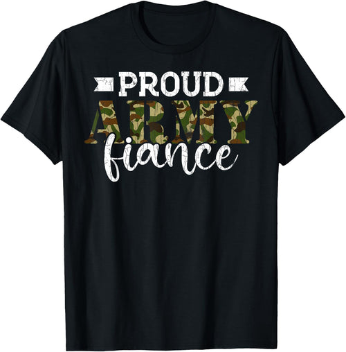 Fiancee Funny Proud Army Fiance Graphic
