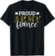 Fiancee Funny Proud Army Fiance Graphic T-Shirt - T-Shirt | Black