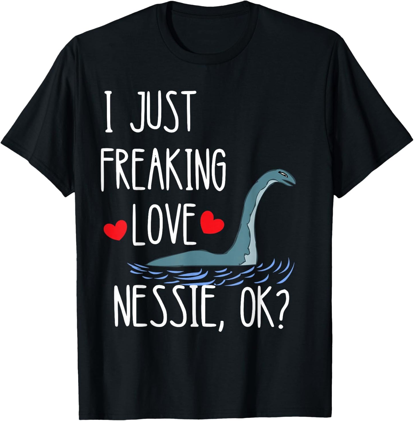 Loch Ness Monster Nessie Scotland Irish Fabulous Creatures T-Shirt - T-Shirt | Black