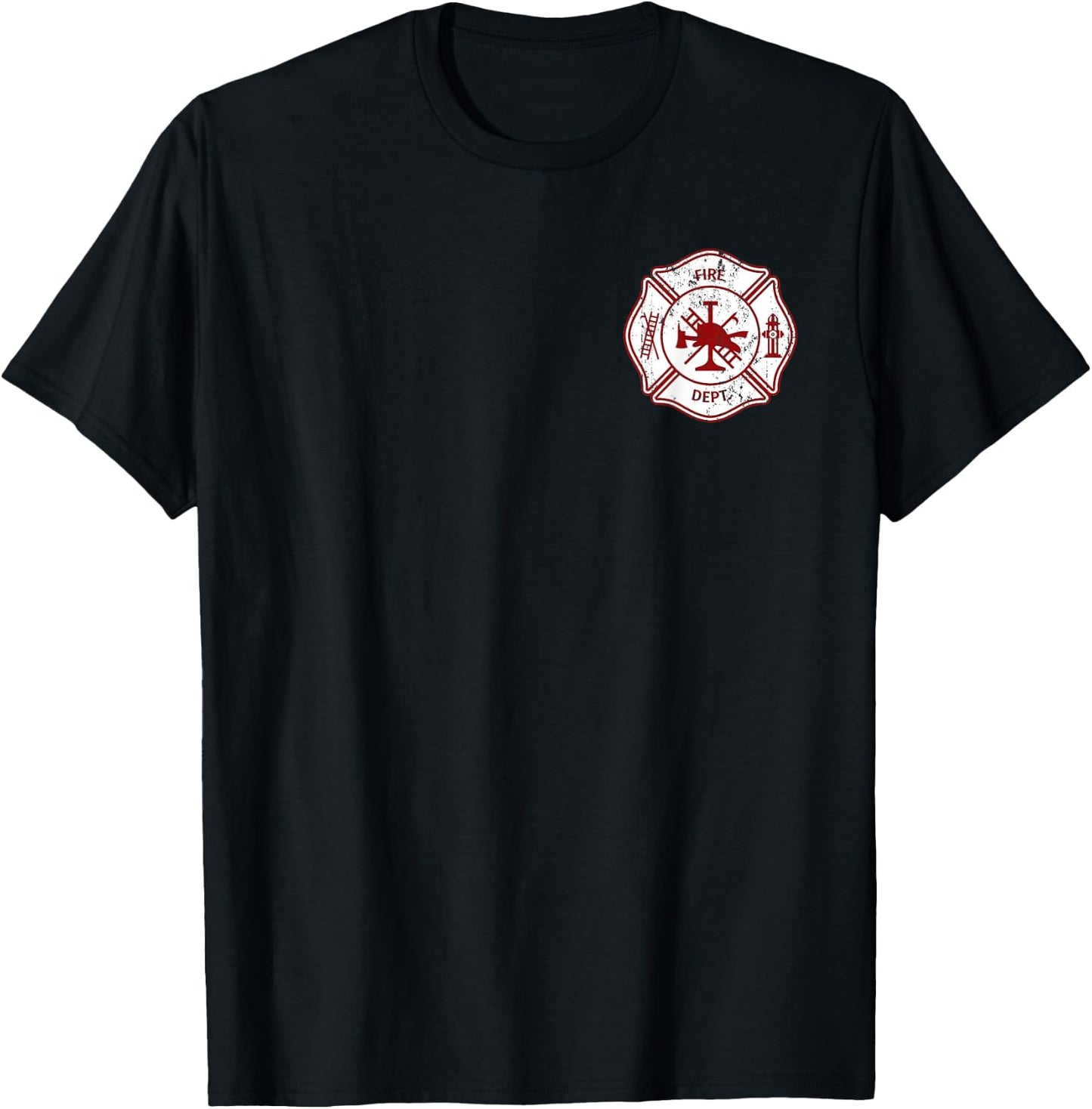 Proud Firefighter Fireman Fire Rescuer Firefighters T-Shirt - T-Shirt | Black