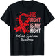 His Fight Is My Fight Poland Syndrome Awareness T-Shirt - T-Shirt | Black