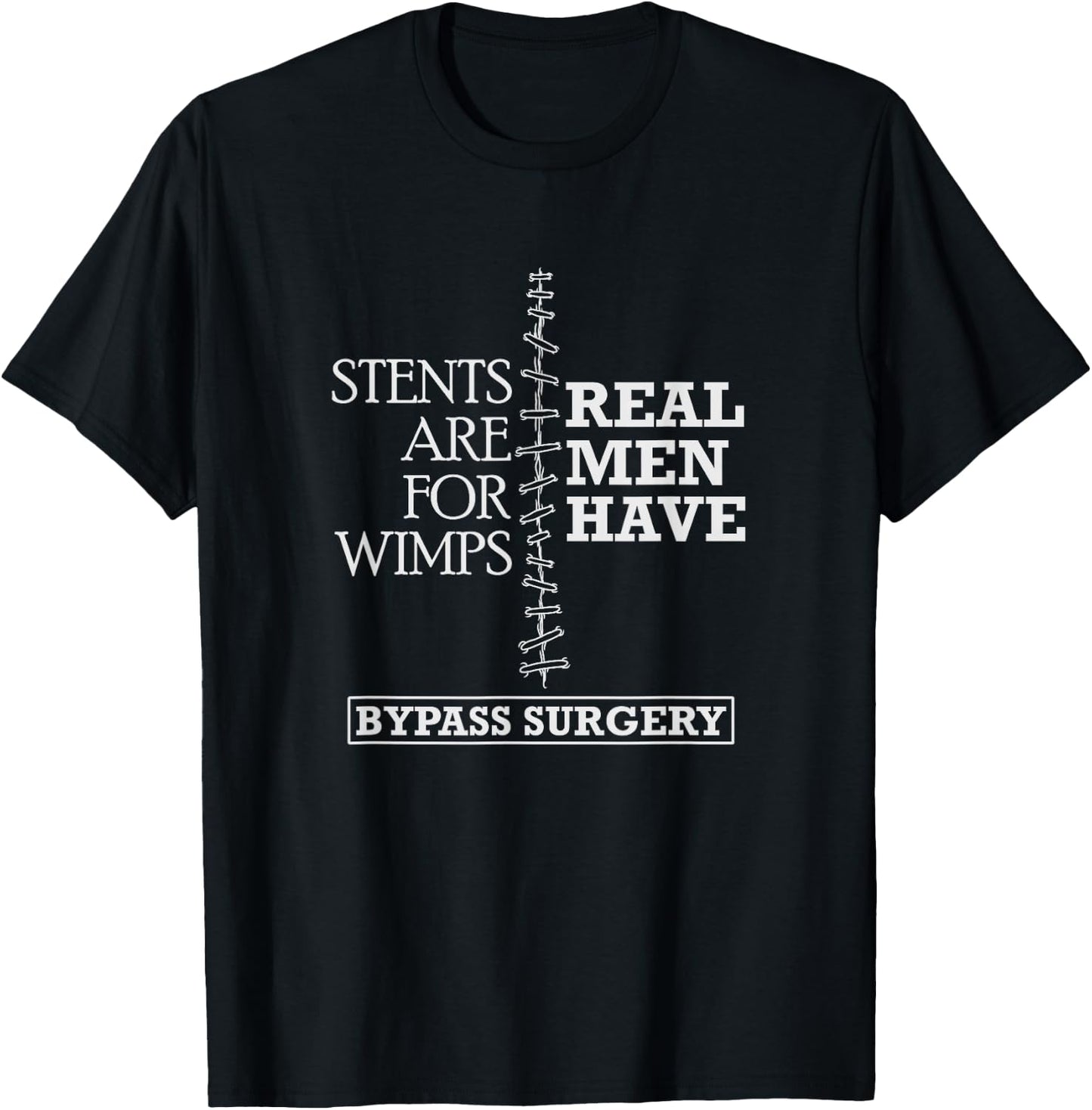 Heart Surgery Survivor After Surgery Recovery Men Bypass T-Shirt - T-Shirt | Black