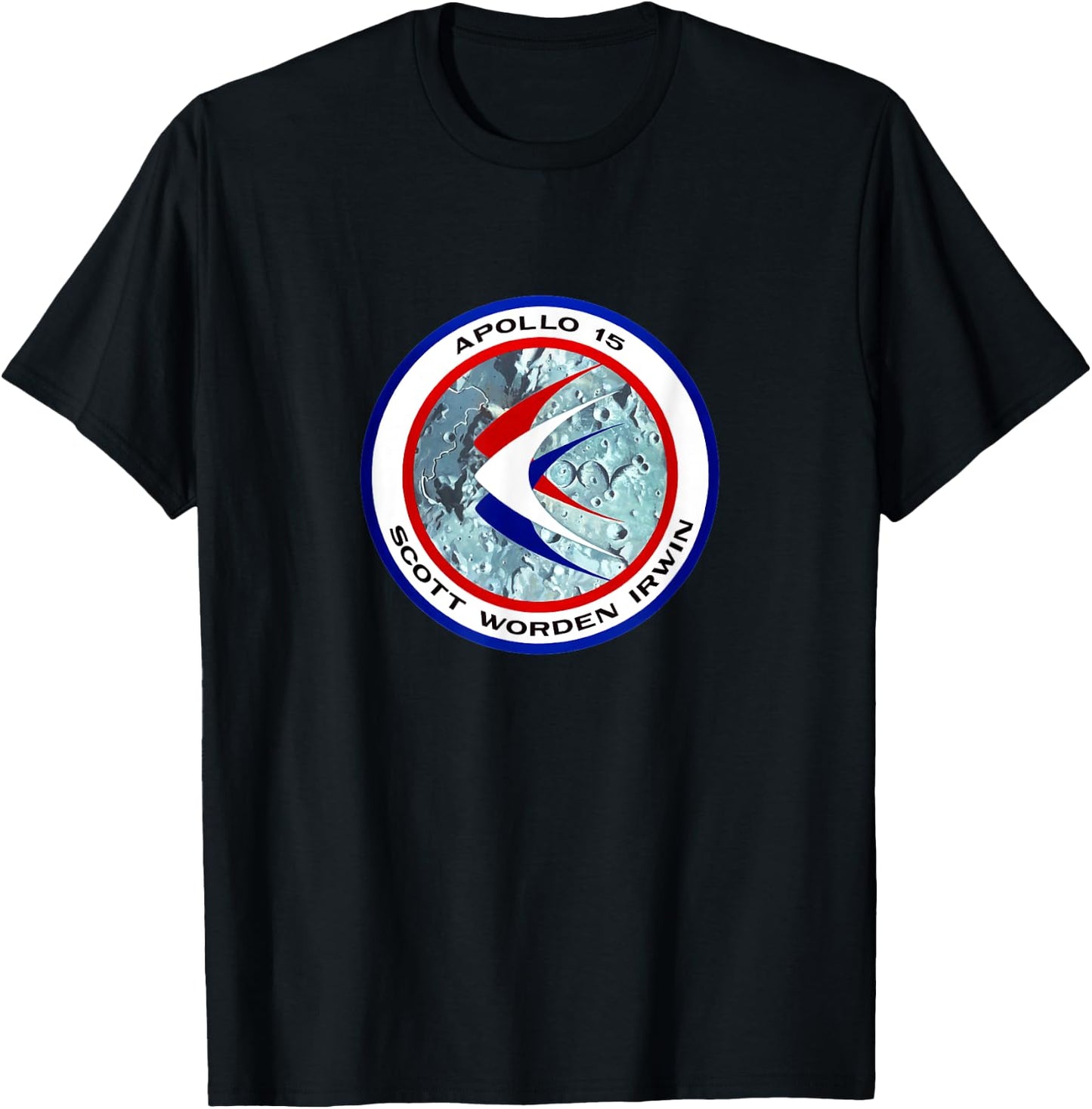 Apollo 15 Mission Patch Insignia Space Exploration T-Shirt - T-Shirt | Black