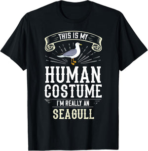 Seagull Seabird Costume Gift Sea Gull Bird T-Shirt - T-Shirt | Black